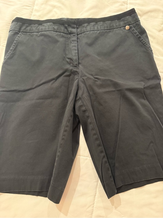 Trina Turk Pants - Trina Turk womens Charcoal Flat Front Shorts